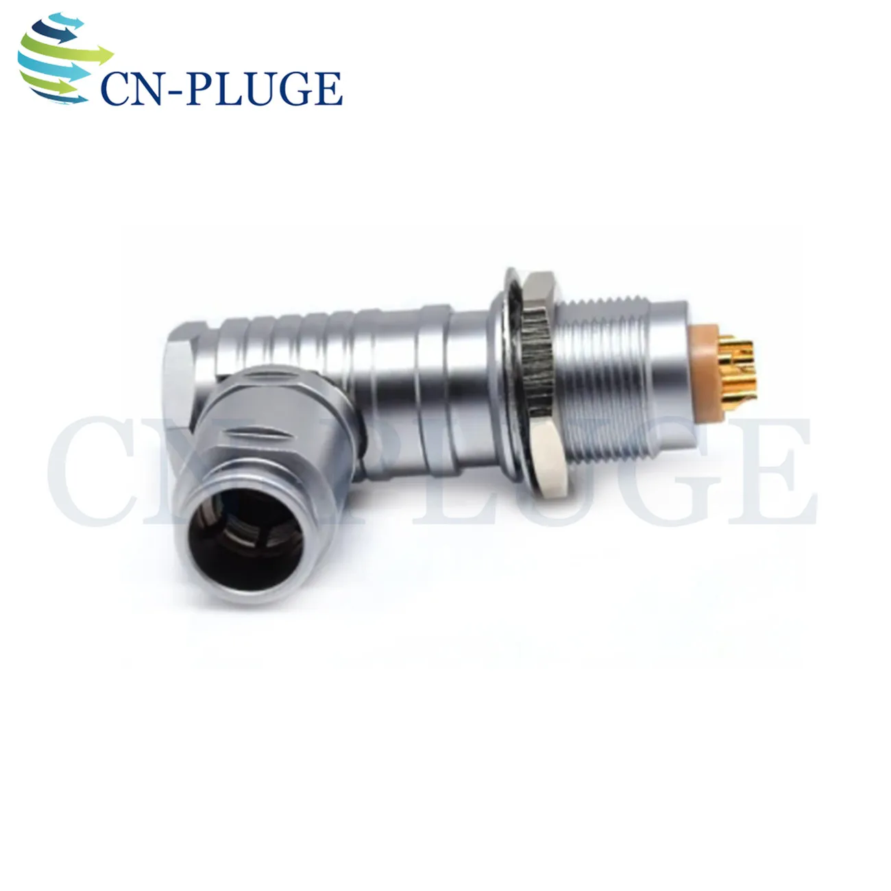 3B Connector FHG EGG 2 3 4 5 6 7 8 9 10 12 14 16 18 20 22 30 Pin M18 Metal Aviation Connector, Right Angle Plug E CG Socket