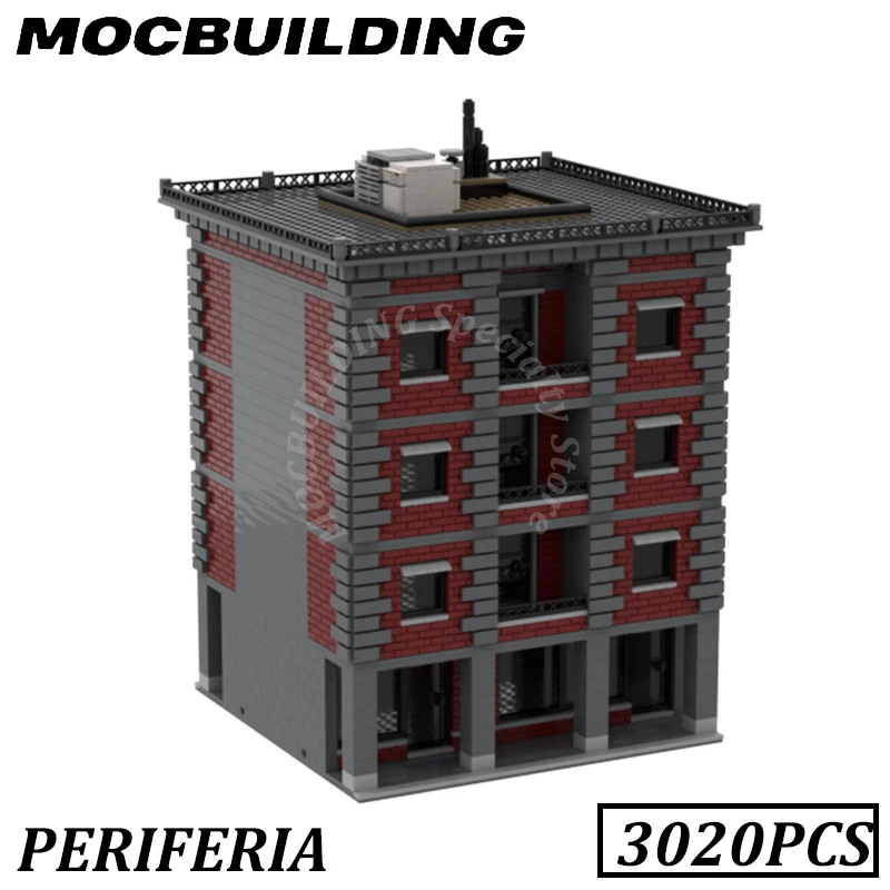 

Modular Periferia Model City Street View MOC Building Blocks Brick Toys Construction Gift Present Birthday