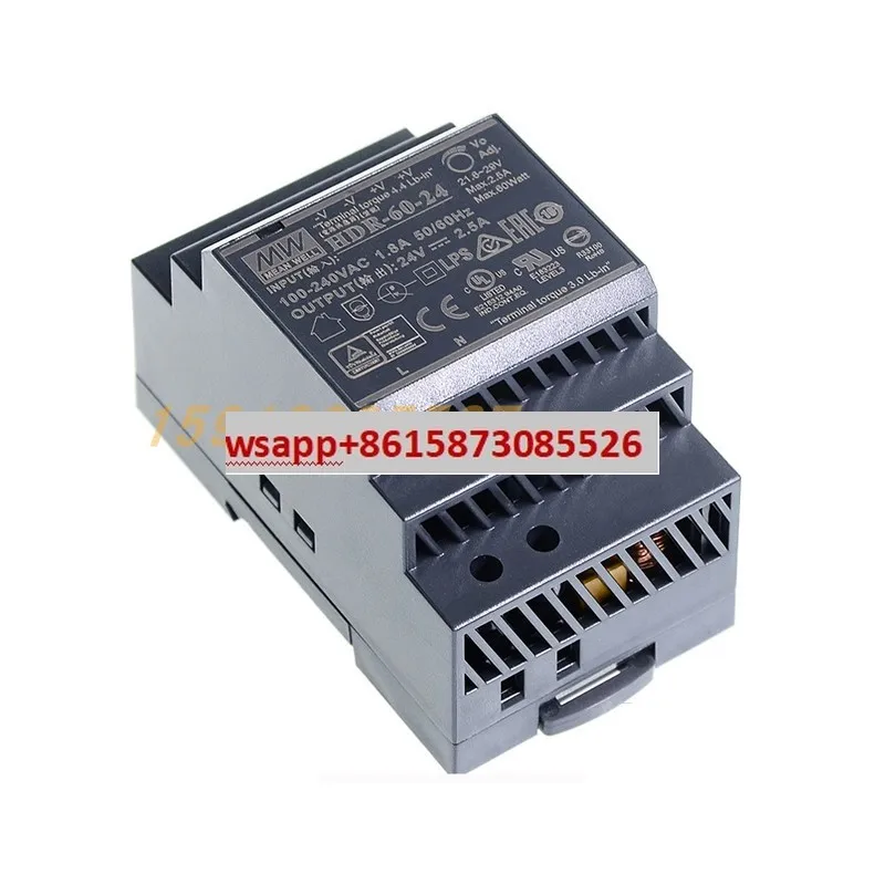 Mingwei Guide Rail HDR-15-24V DC 5V12V/5A Switching Power Supply 30/60/100/150W Transformer DR