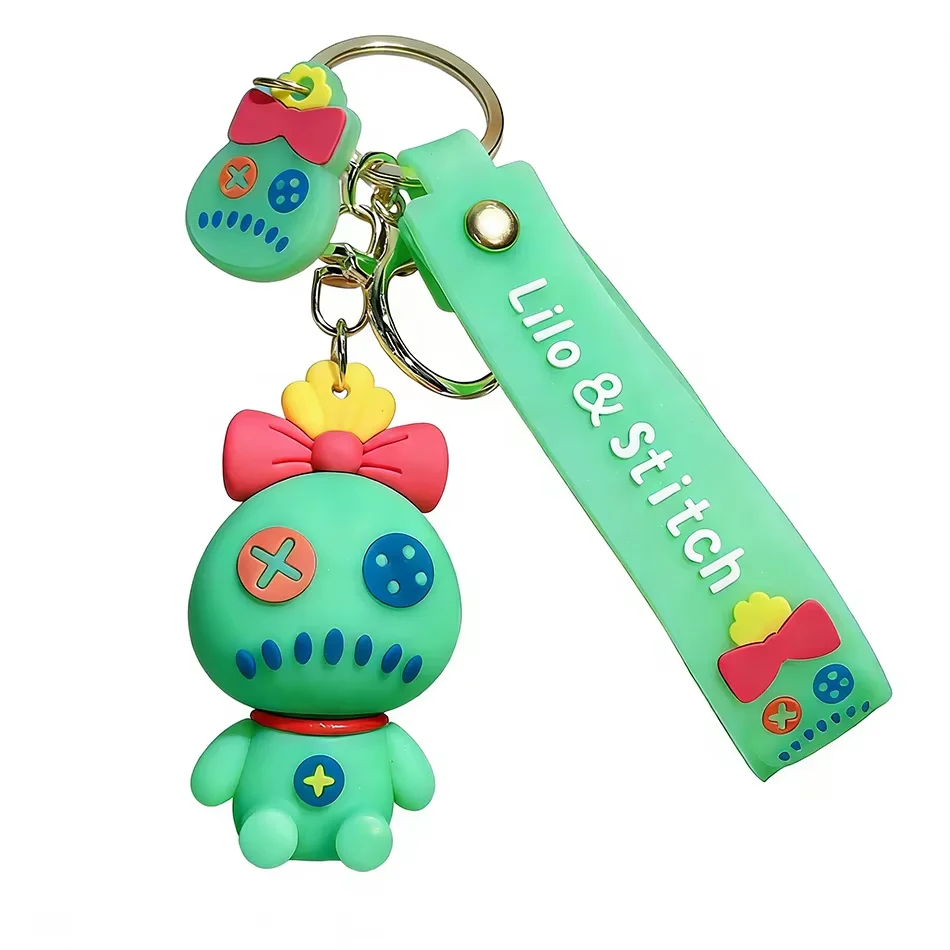 Chaveiro Hot Stitch: Boneco Anime Stitch, Pingente Rosa Doce para Bolsa, Enfeite de Carro, Acessório para Chaves, Presente de Natal para Meninas e Bri