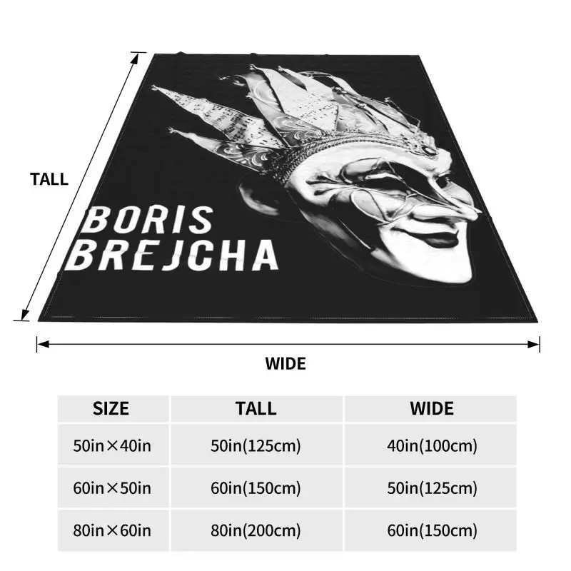 Dj Boris Brejcha Logo Bộ Chăn Ga Phòng Ngủ Siêu Ấm Ghế Dài Chăn Cho Ghế Sofa Phòng Ngủ