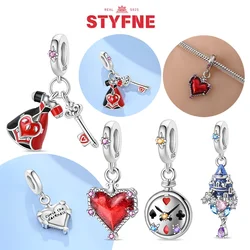 S925 Silver Fairy Tale World Series Pendant DIY Evil Queen Charms Beads Fit Original Bracelet for Women Diy Fine Jewelry Gift