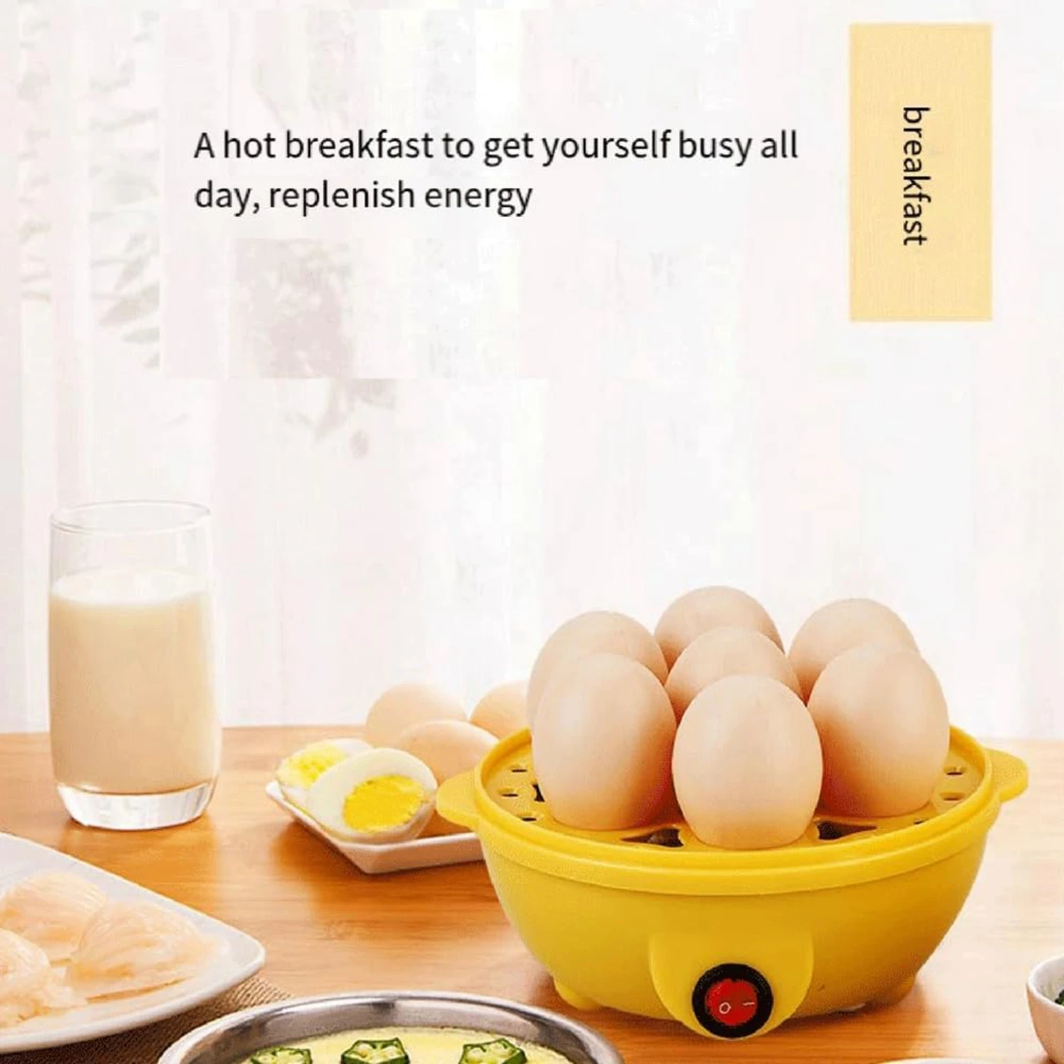 Автоматическая яйцеварка емкостью 7, многофункциональный быстрый котел — многоразовый таймер отключения