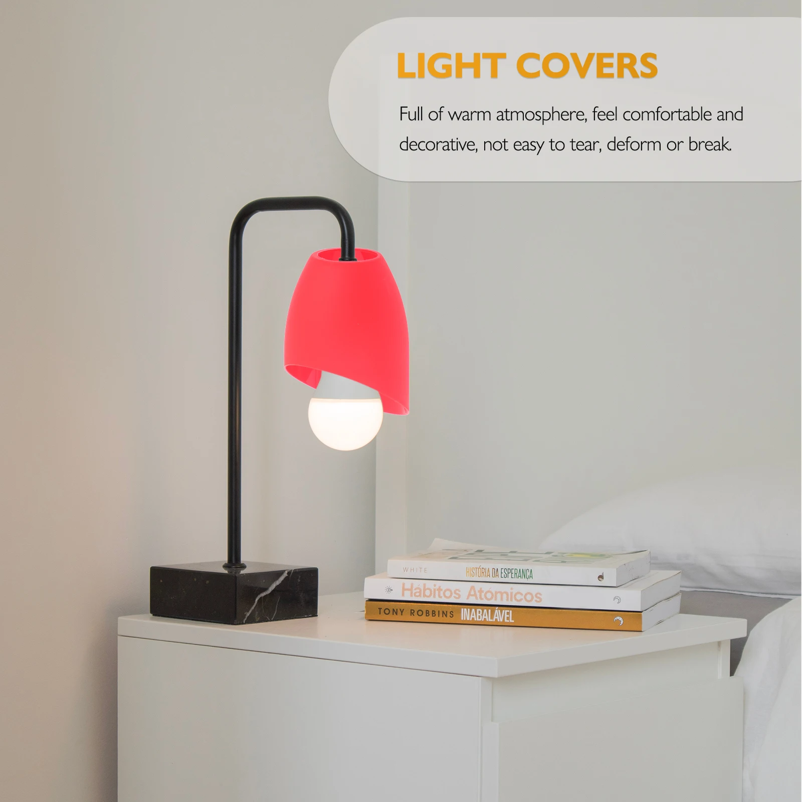 

4pcs Plastic Horseshoe Lampshade Cylinder Chandelier Orange Design Pleated Home Hotel Living Room Study Soft Light