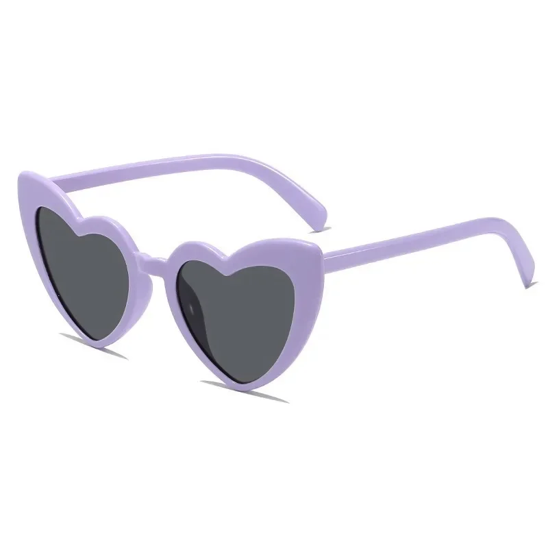 Cartoon White Heart Sunglasses Women Fashion Love Heart Frame Sun Glasses Female Cute Party Gift Shades Trend Eyeglasses - view 6
