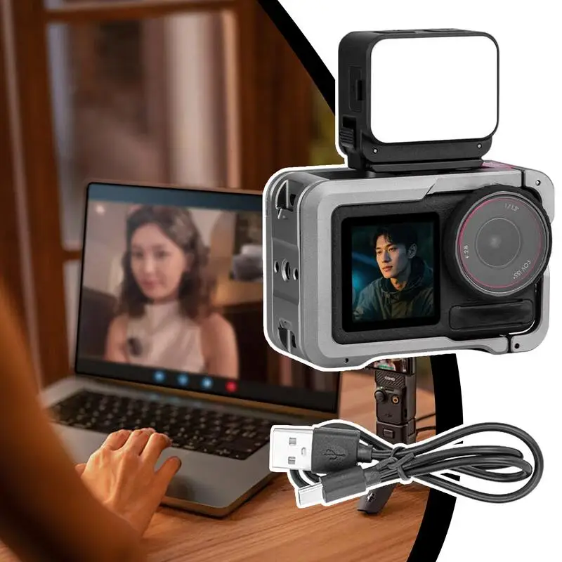 كاميرا الإضاءة المغناطيسي ملء الضوء مصباح محمول مع كليب لتسجيل تدفق استوديو ماكياج صورة شخصية تصوير الصورة