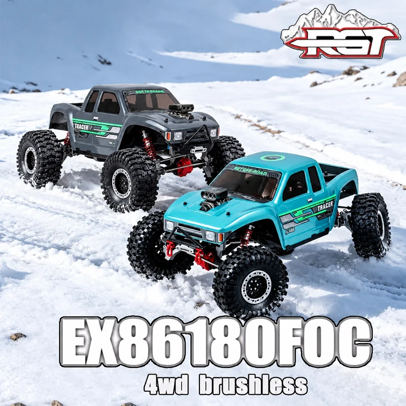 RGT EX86180 FOC Rc Car 1:10 TRACER Brushless 4WD 2.4G Climbing Off-road Vehicle Electric Climbing Car Toy Birthday Gift New