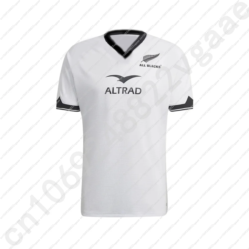 

Rugby Jersey Adults T Shirt Top Team Male Tee Kids Sportwear Boys Clothes Men Train Game Away 2025 New Zealand All Blacks Hot