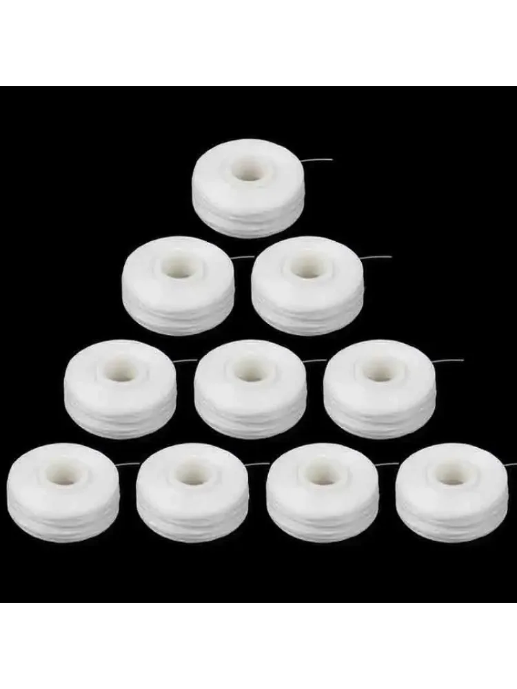 10 rouleaux de fil dentaire hygiène buccale nettoyage des dents fil dentaire bobine cire menthe cure-dents fil dentaire 50m