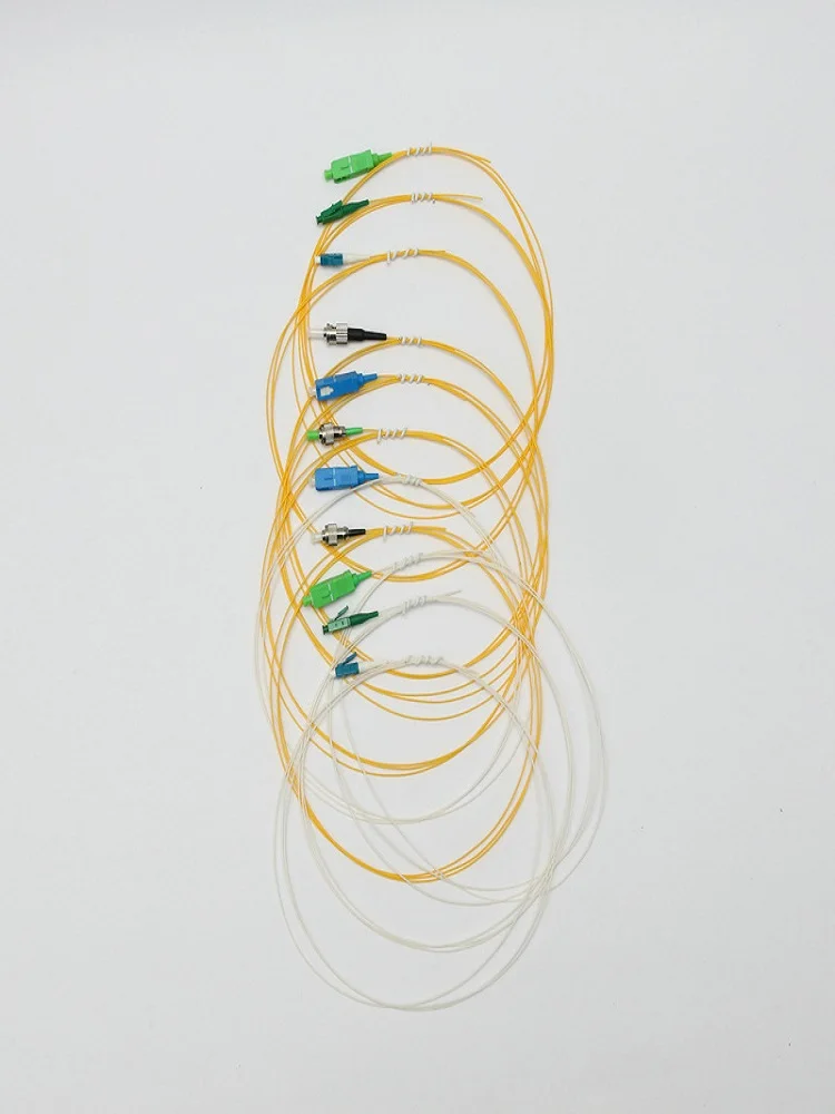 20/500PCS SC LC APC UPC Fiber Optic Pigtail Simplex G657A 0.9mm 9/125 Single Mode 1 core SC UPC Optical Fiber Pigtail 1.5M LSZH