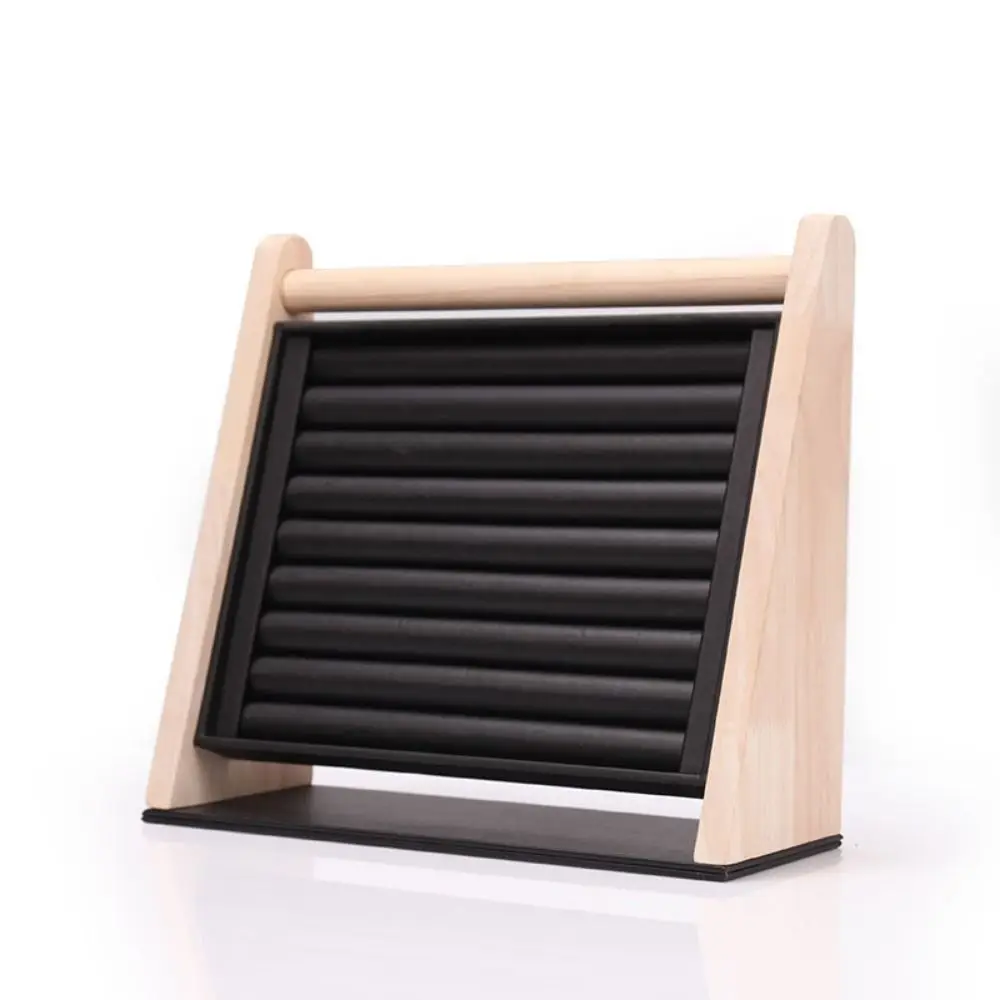 Wood Ring Display Stand Durable Handmade Jewelry Organizer Holder Multi-layers Large Capacity Bracelet Storage Rack Bangle
