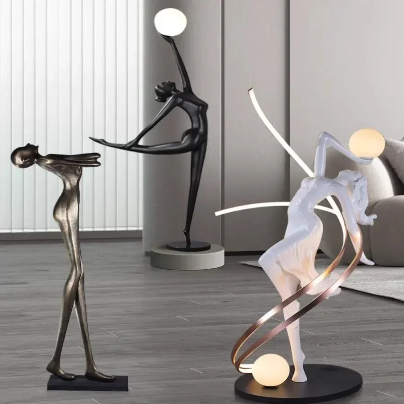 

Misha White Goddess Statue Floor Lamp , Liberty Sculpture Floor Lamp , Art Human Floor Lamp