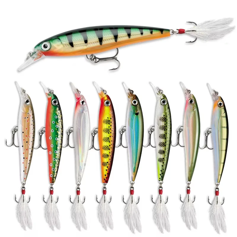 70mm 7.2g Floating Minnow Fishing Lure Wobbler for Freshwater Trout Artificial Bait Pike Carp Jerkbait Swimbait Fishing Supplies - Image 2