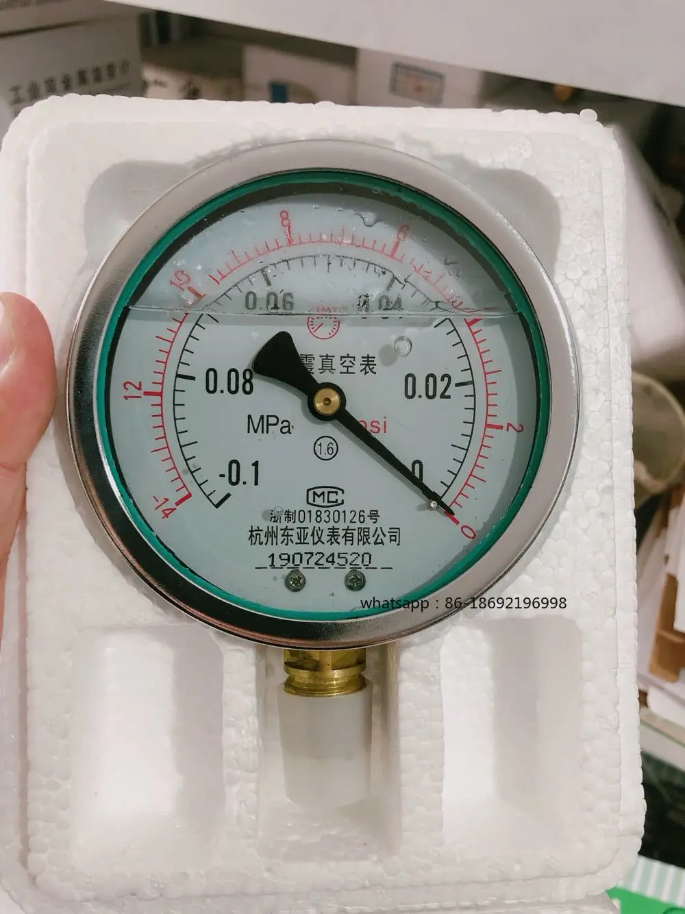 

YN-100 -0.1-0Mpa Vibration Resistant Vacuum Gauge Pressure Vacuum Oil Pressure Negative Pressure