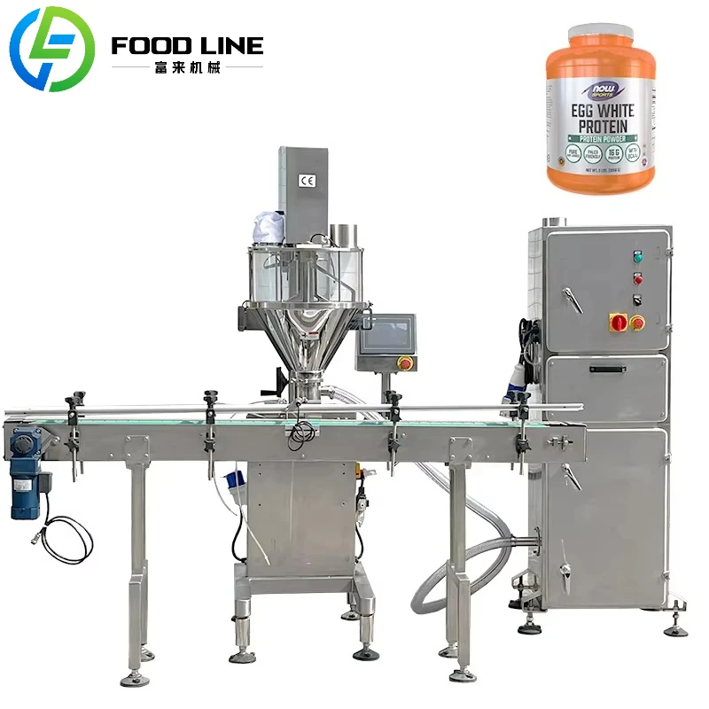 Factory Price 50g Milk Powder Automatic Packing Machine Can Jar Bottle Protein Powder Auger Filling Machine