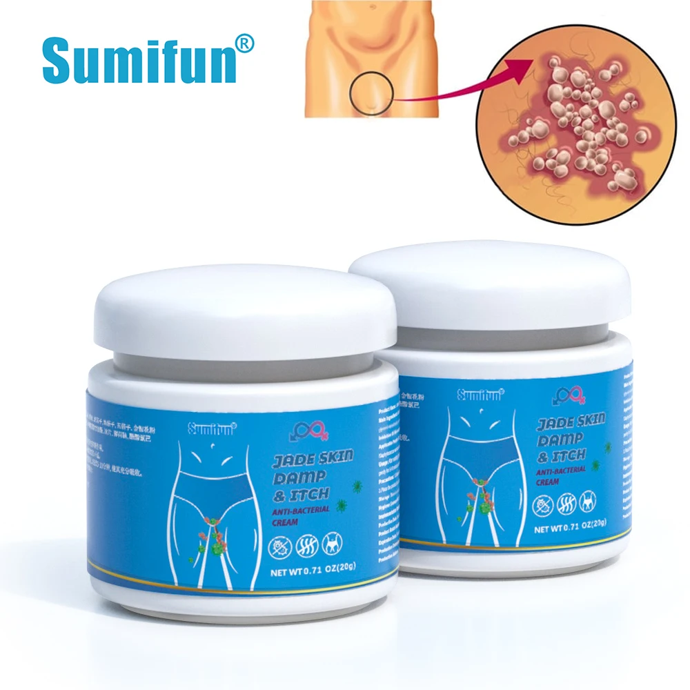 

20g Sumifun Private Itching Ointment Antibacterian Cream Herbal Anti Itch Fungus Genital Order Remover Men Private Health Care