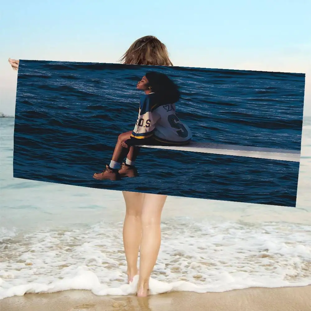 Popular Singer S-Sza Microfiber Beach Towel Absorbent Quick dry Soft Yoga Swimming Resort Mountain Climbing Towel