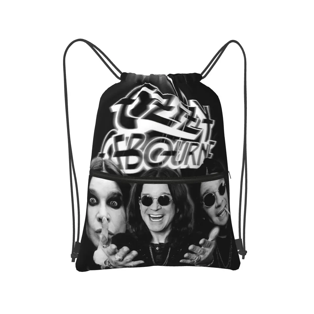 

Ozzy Osbourne Backpacks Fashion Drawstring Bundle Pocket Sports Bag Book Bags for Travel School