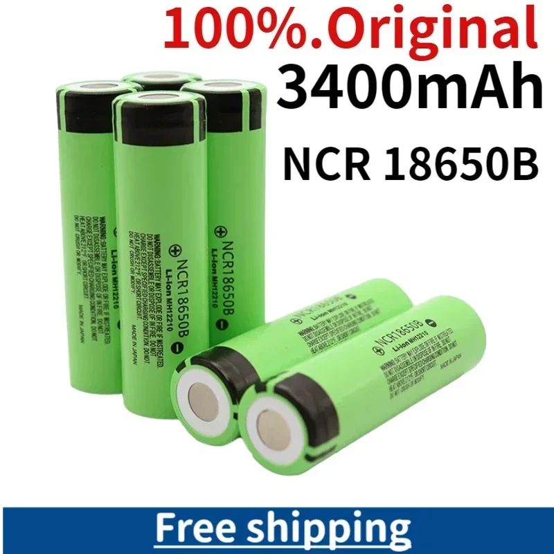 100% Original Batería.recargable Nueva 18650,3400mah 3.7v NCR18650B 3400mah Herramienta Eléctrica LED