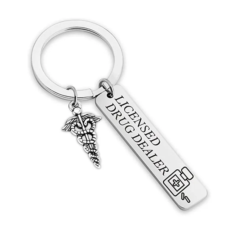 Pharmacist Gift Funny Keychain Pharmacy Student Gift Pharmacy Shool Graduation Gift Funny Licensed Drug Dealer Keychainwholesale