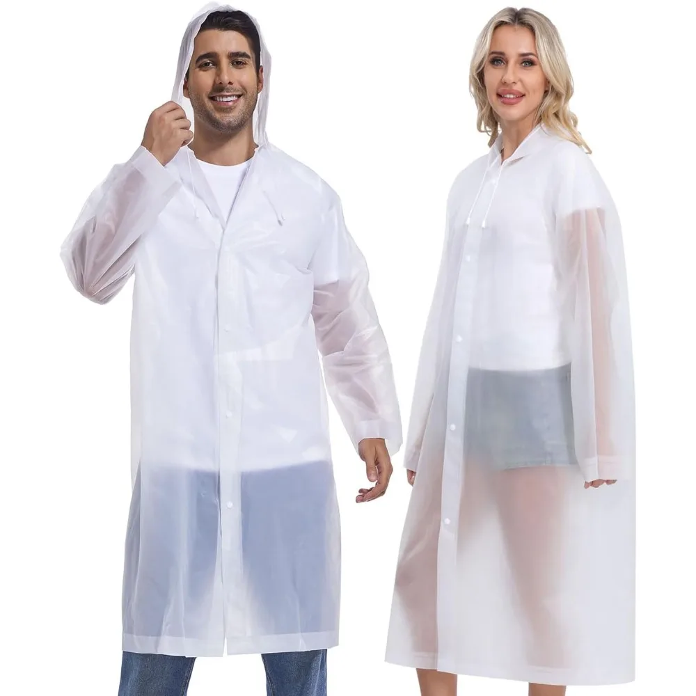 

2 шт. дождевики Borogo для взрослых — многоразовые дождевики для мужчин и женщин