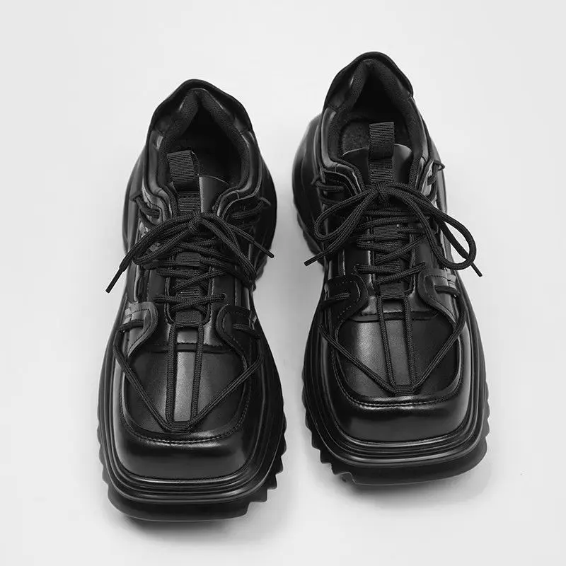 2023 New Thick Sole Increase Wear Resistant Non-slip Casual Shoes for Men