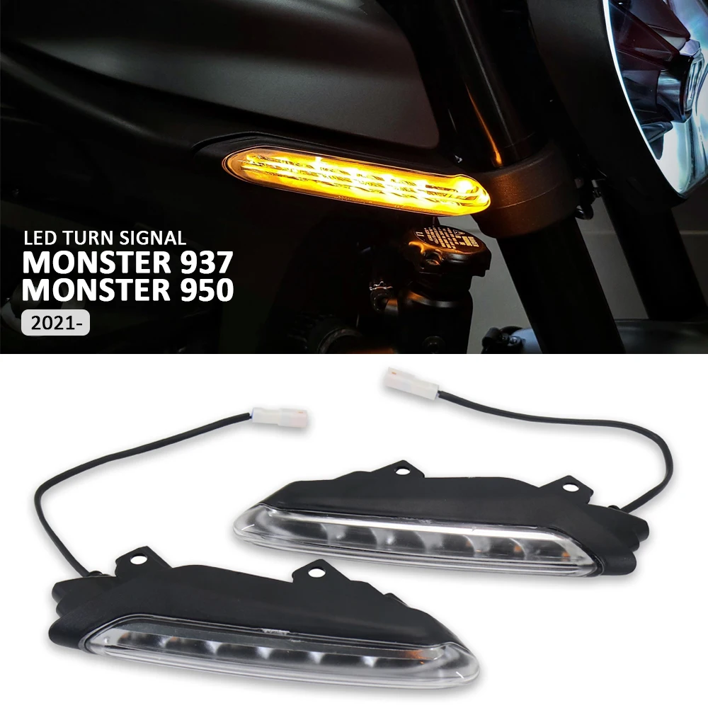 New Motorcycle LED Turn Signal Indicator Light Lamp For Ducati Monster 950 MONSTER monster 937 2021 2022 2023 Warning Light