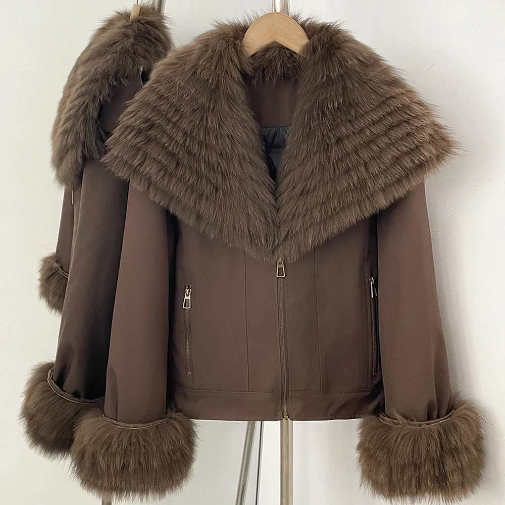 Women Down Coat Cropped Puffer Jacket Insulated City Fashion Commuting Winter Women's Cropped Puffer Jacket for Cold Climate