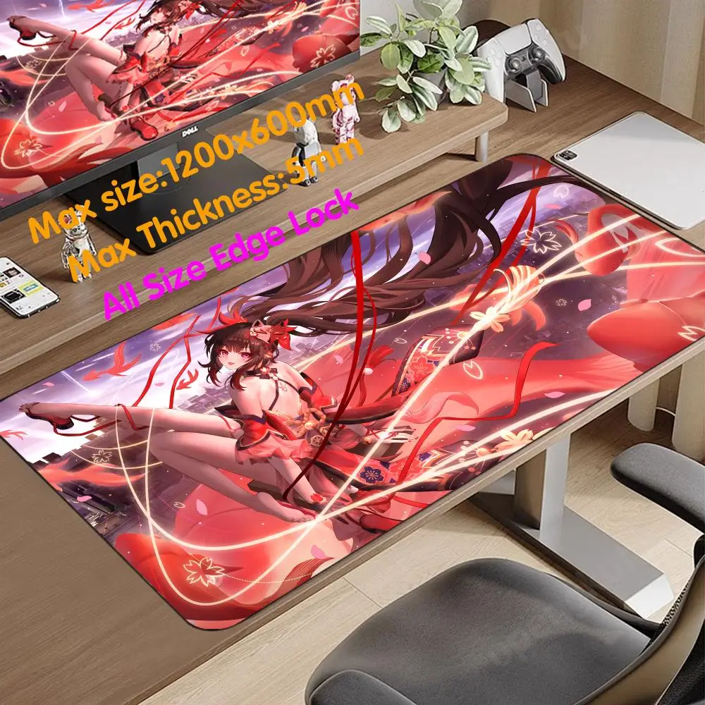 S_sparkle Mouse Pad 1200x600 Desk Protector Mat Thicking Super Big Large HD Desk Mat Grande Edgelock Rubber Mouse Mat