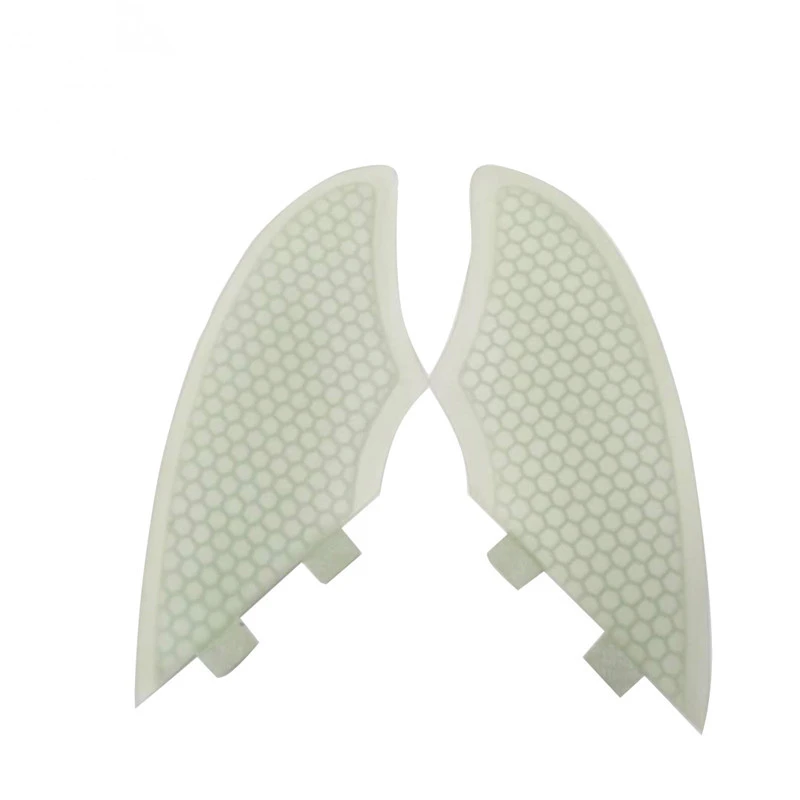 

Surfboard Double Tabs/Keel Fins Twin Fin Set Keel Fin Clear Color UPSURF Surfboard Fin Surf Accessories