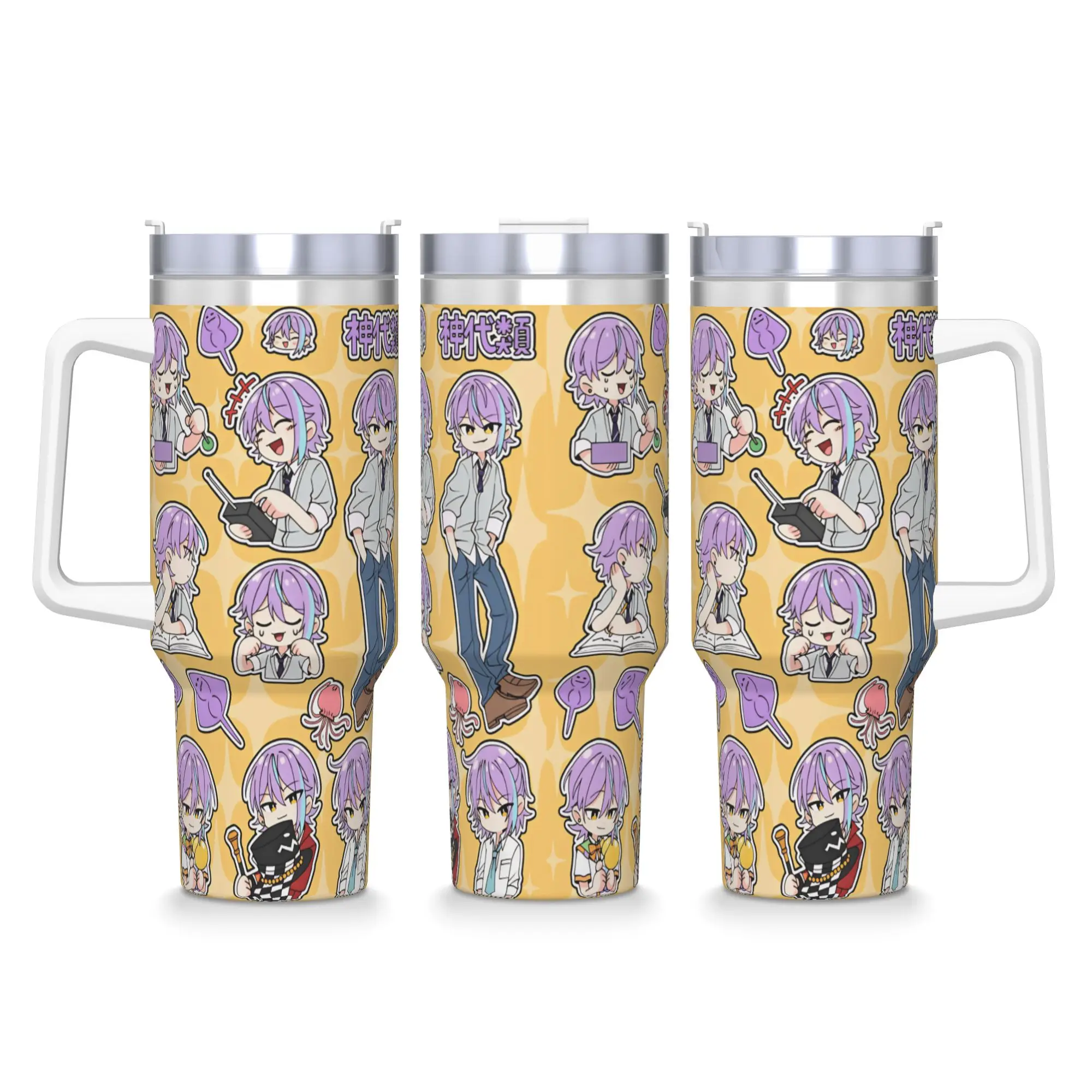 Stainless Steel Tumbler Project Sekai Rui Kamishiro Anime Game Coffee Mug  Heat Preservation Cold and Hot Mugs Cup Water Bottle