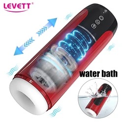 Automatic Male Masturbator Vibrator Powerful Thrusting Real Vagina Pussy Masturbation Equipment Sex Toys for Men Goods for Adult