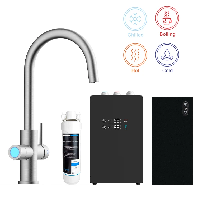 Iwater Home Kitchen Sink Instant Heaters Cooler Dispenser Hot and Cold  Faucet With Water Filter Purifier System