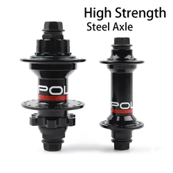 POLSO BMX Racing Hub 36 Holes 100x3/8 Front Hub 110x3/8 Rear Hub with 16T Cogs Disc Brake 5 Sealed Bearings BMX Hubs Disc Brake