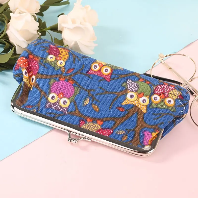 European Women Lovely Owl Hasp Purse Lady Wallet Clutch Bag