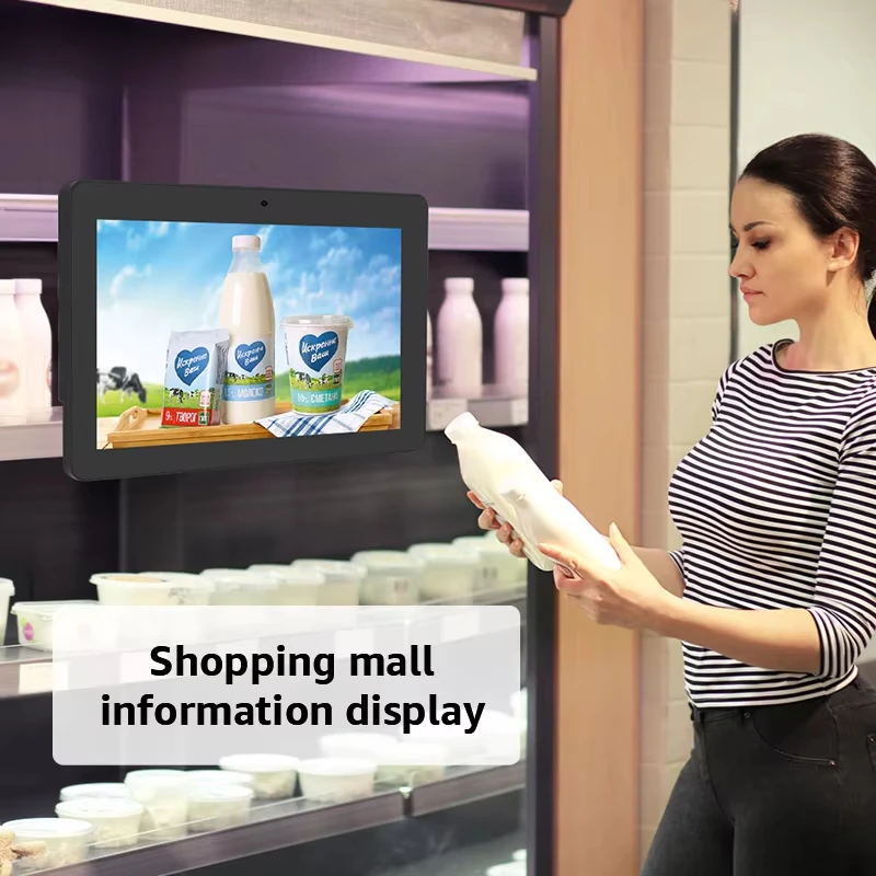 10.1 Inch Advertising Tablet Menu Restaurant Tablet RK3566 Android 11 Wall Mount Kiosk Nfc Poe Android Tablet