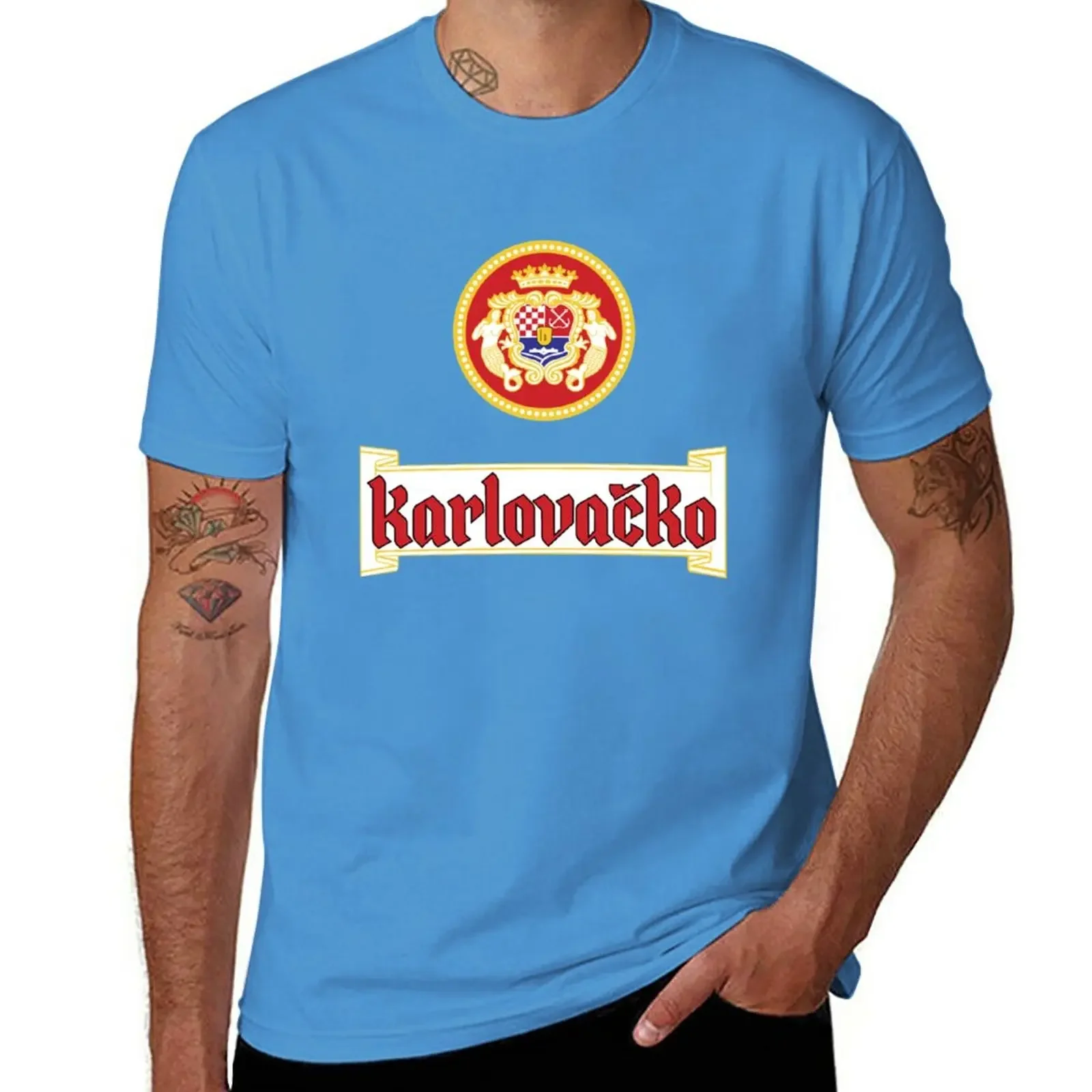 New Croatia - Karlovac - Karlovacko - Oversized t-shirt quick drying shirt funny t shirt World Beers T-Shirt  clothes for men