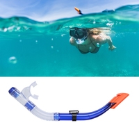 Half Dry Diving Breathing Tube Rubber Comfortable Diving Snorkel For Diving Swimming