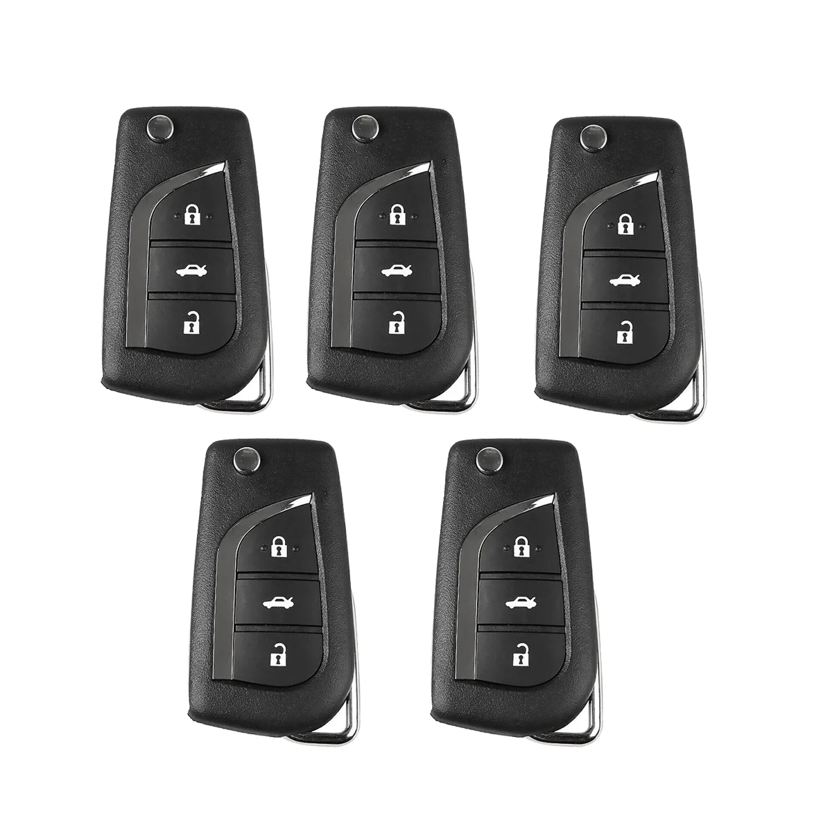 

5 Pcs/Lot Xhorse XNTO00EN Universal Wireless Remote Key Fob 3 Button for Toyota Type for VVDI Key Tool