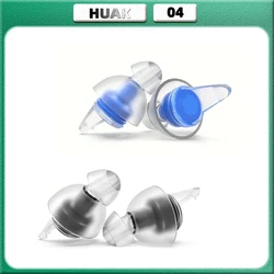 HUAK High Fidelity Earplugs - Reusable Noise Reduction Hearing Protection Ear-Plugs for Concerts, Festivals, Raves, Musicians