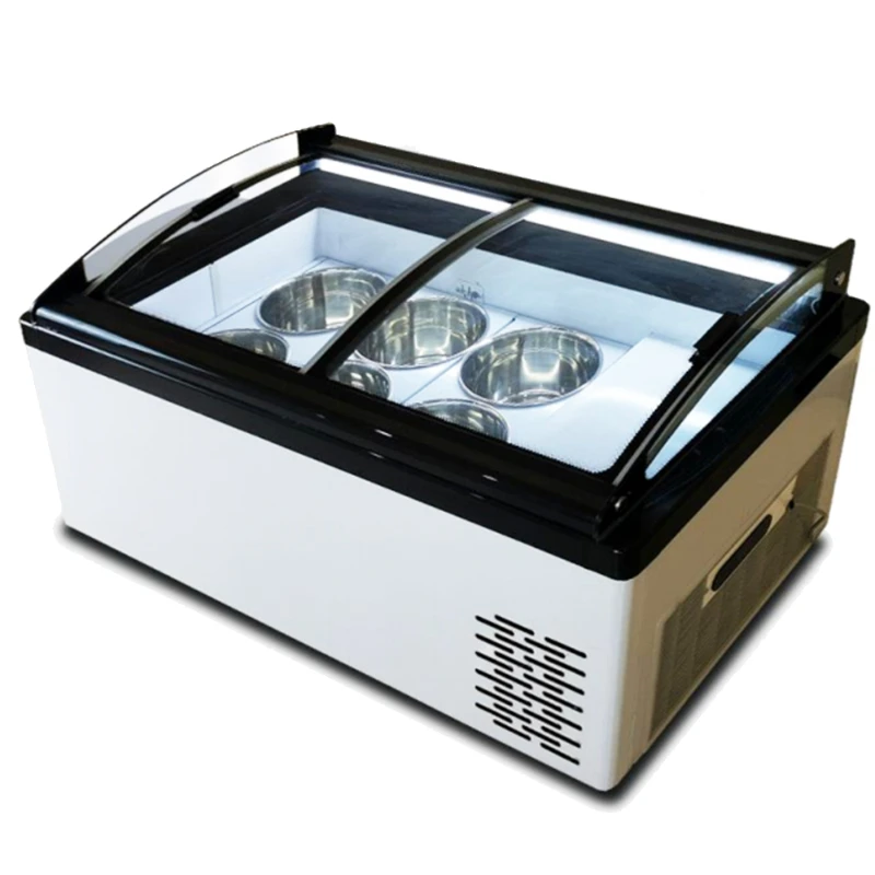 

Free sping to Southeast Asia 6 pans Gelato Showcase Display cabinet Freezer/ice cream chiller/ice cream display showcase