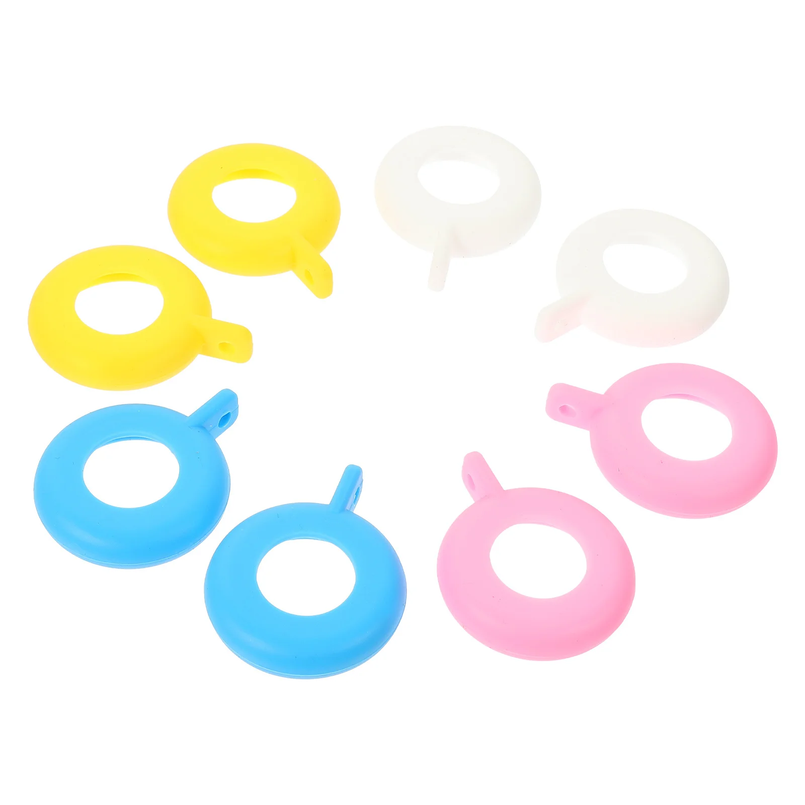 

8Pcs Silicone Watch Protective Case Round Cover for Nurse Pocket Watch Anti Scratch Stylish Shell Accessories Supply