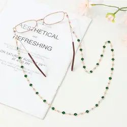 Vintage Crystal Glass Beads Glasses Necklace Eyeglass Lanyard Glasses Chain Eye wear Accessories