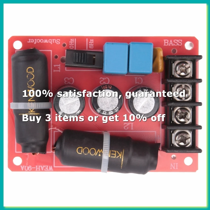 200W 40Hz-400Hz Bass Speaker Subwoofer Frequency Divider Home Theater Hifi Stereo DIY Car Audio Woofer Crossover Filter-DTB1