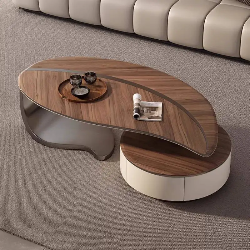 

Коричневые журнальные столики из орехового дерева, роскошные украшения для квартиры, гостиной, журнальные столики Bauhaus, дизайнерская мебель Muebles Para Hogar