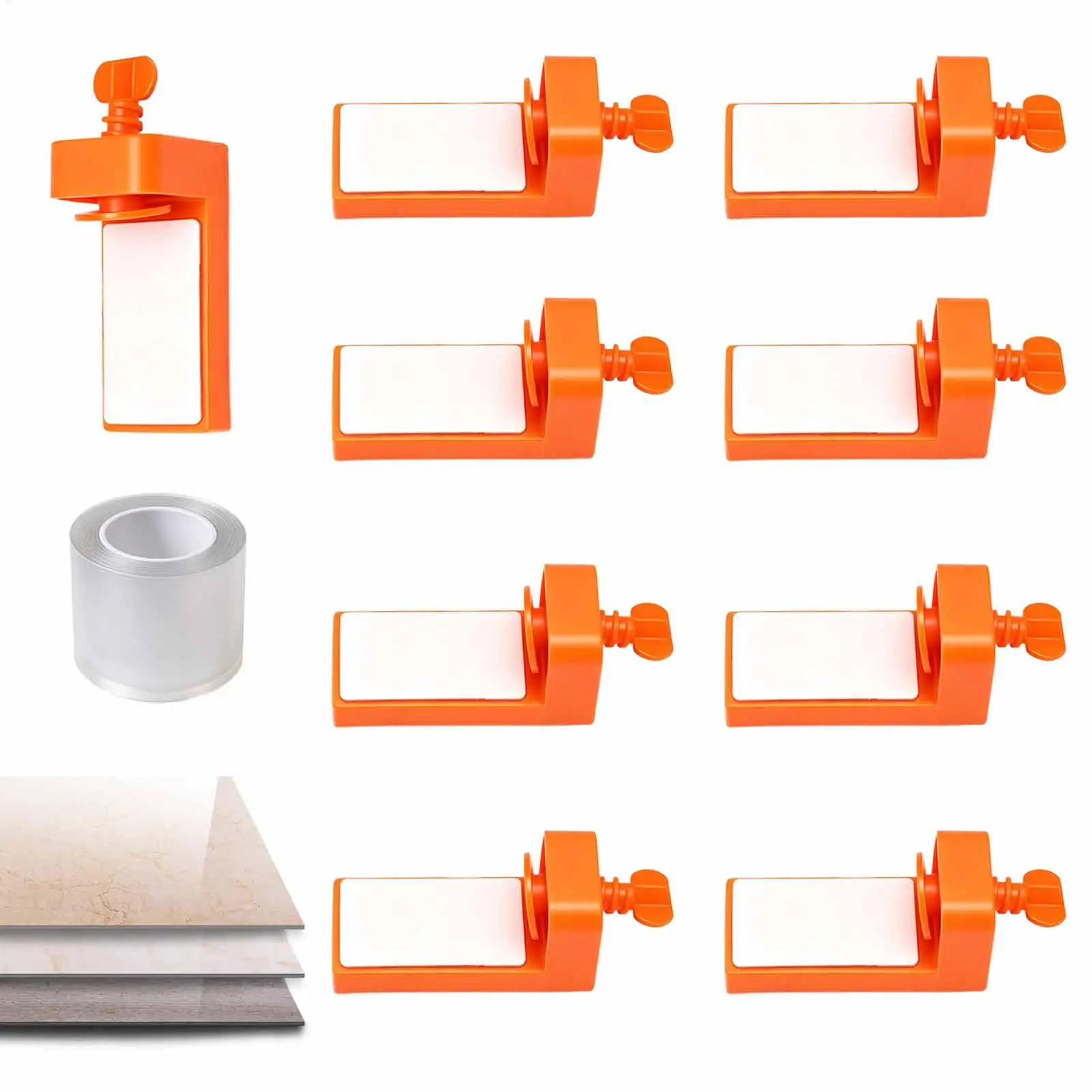 10-pack of Tile Corner Positioning Clips, Tile Corner Fixing Fixers, Right Angle Corner Levelers, Corner Suction Cup Levelers