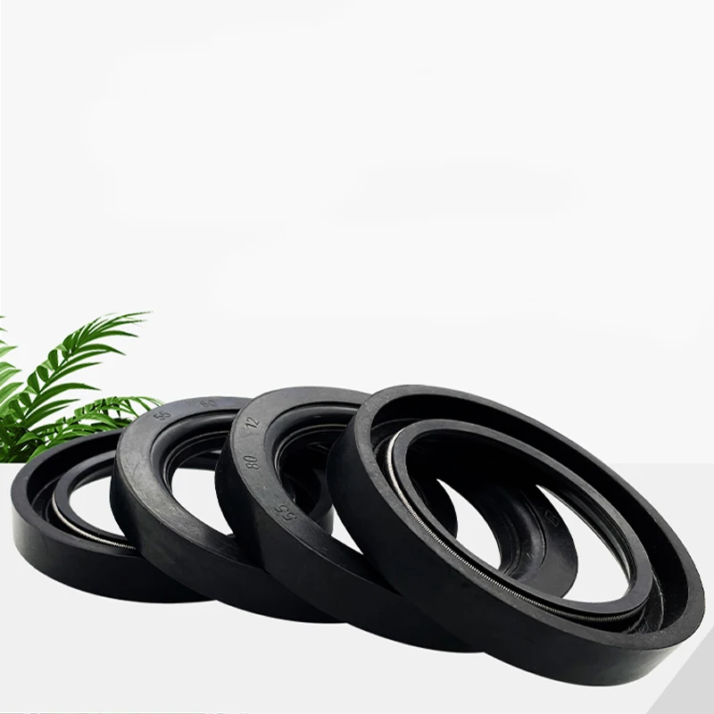 NBR Oil Seal Type-J Frameless Oil Seal Nitrile Rubber Washer Cover With Spring, Inner Diameter * Outer Diameter *Thickness