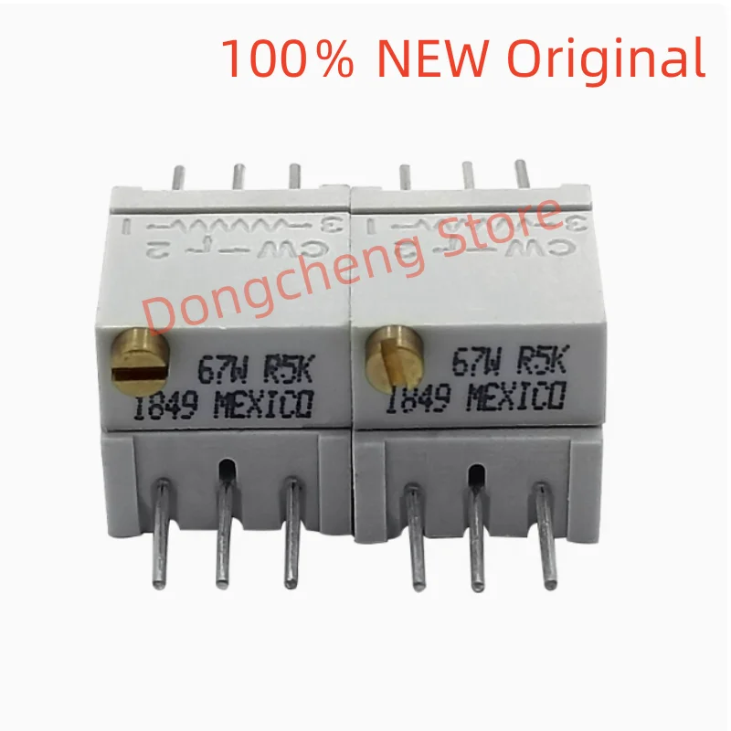 2-10pcs BI 67WR 2K 5K 25K 50K 500R 20K 100R 200R 10K 1K 100K 200K 100K Precision Fine-tuning Resistor Multi Turn Potentiometer