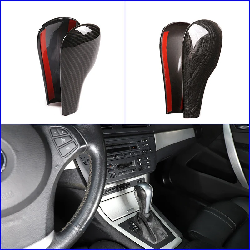 

For BMW 3/5 Series X3X5 E60 E61 E83 E53Gear Shift Knob Cap Head Cover Trim Car Shift Lever Knob Cover Trim Shift Head Protective