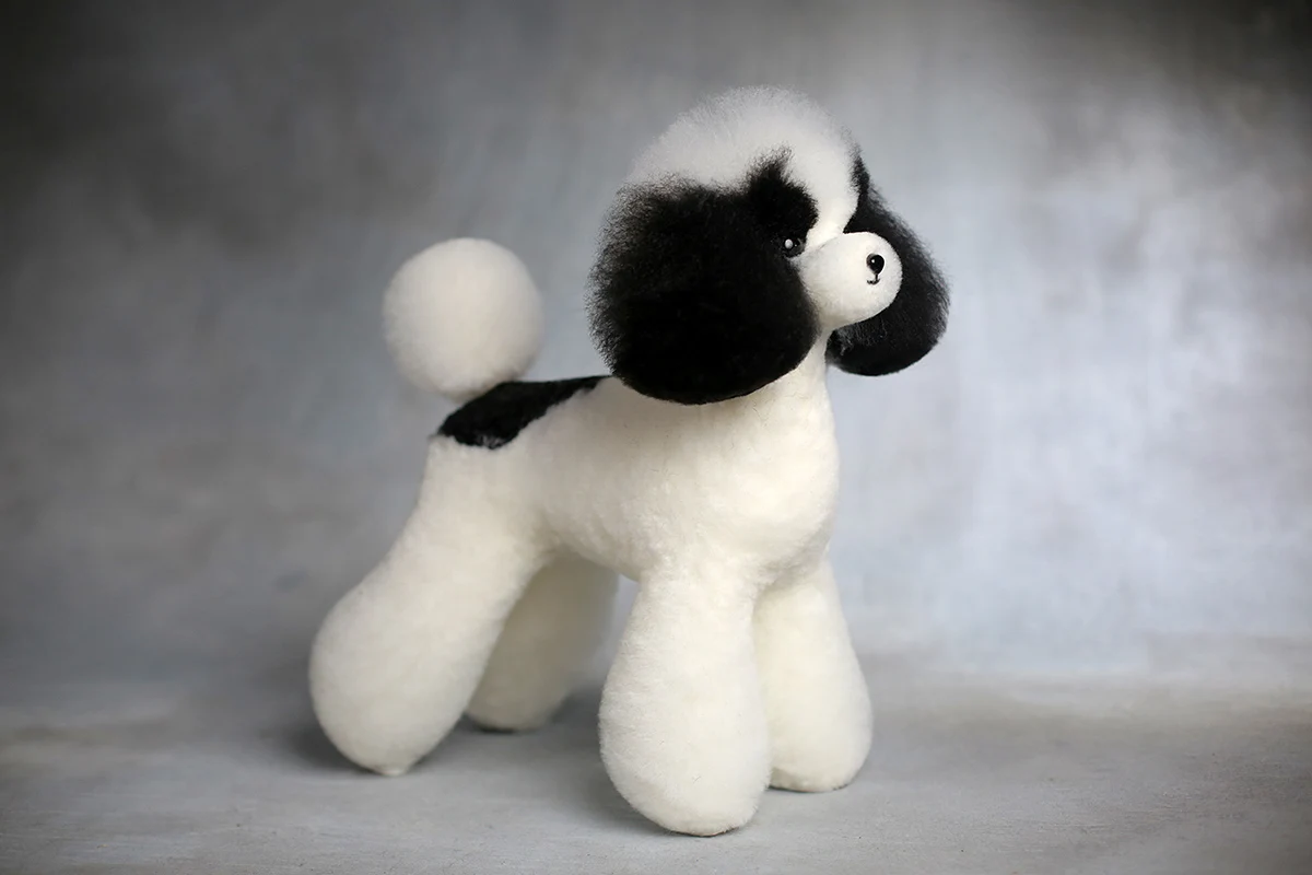 Mr. Jiang Teddy Huagui Dog Mannequin Whole Body Fake Hair Wig Pet Teacher Beauty Modeling Practice Tool for Groomers